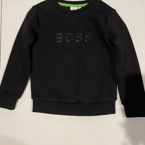 Kids Black Hugo Boss Sweatshirt 4T